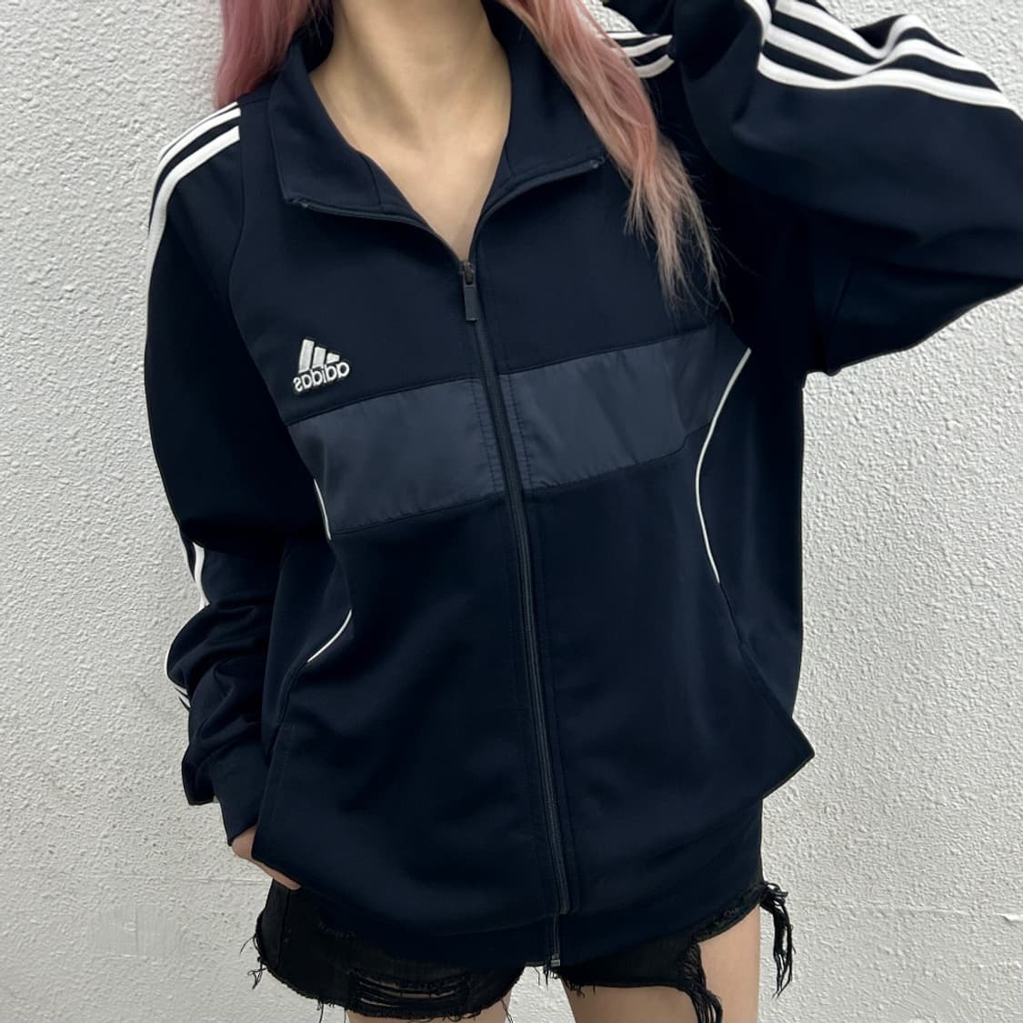 아디다스 에센셜 딥네이비 트랙탑 110 상품이미지2