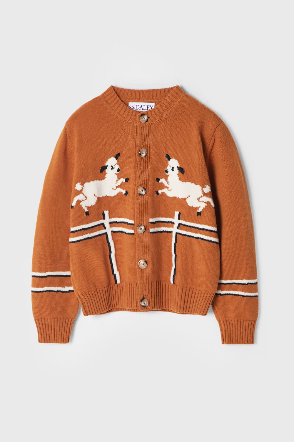 [S]S.S 달리 Cyril' Lamb Motif 가디건/오렌지 상품이미지1