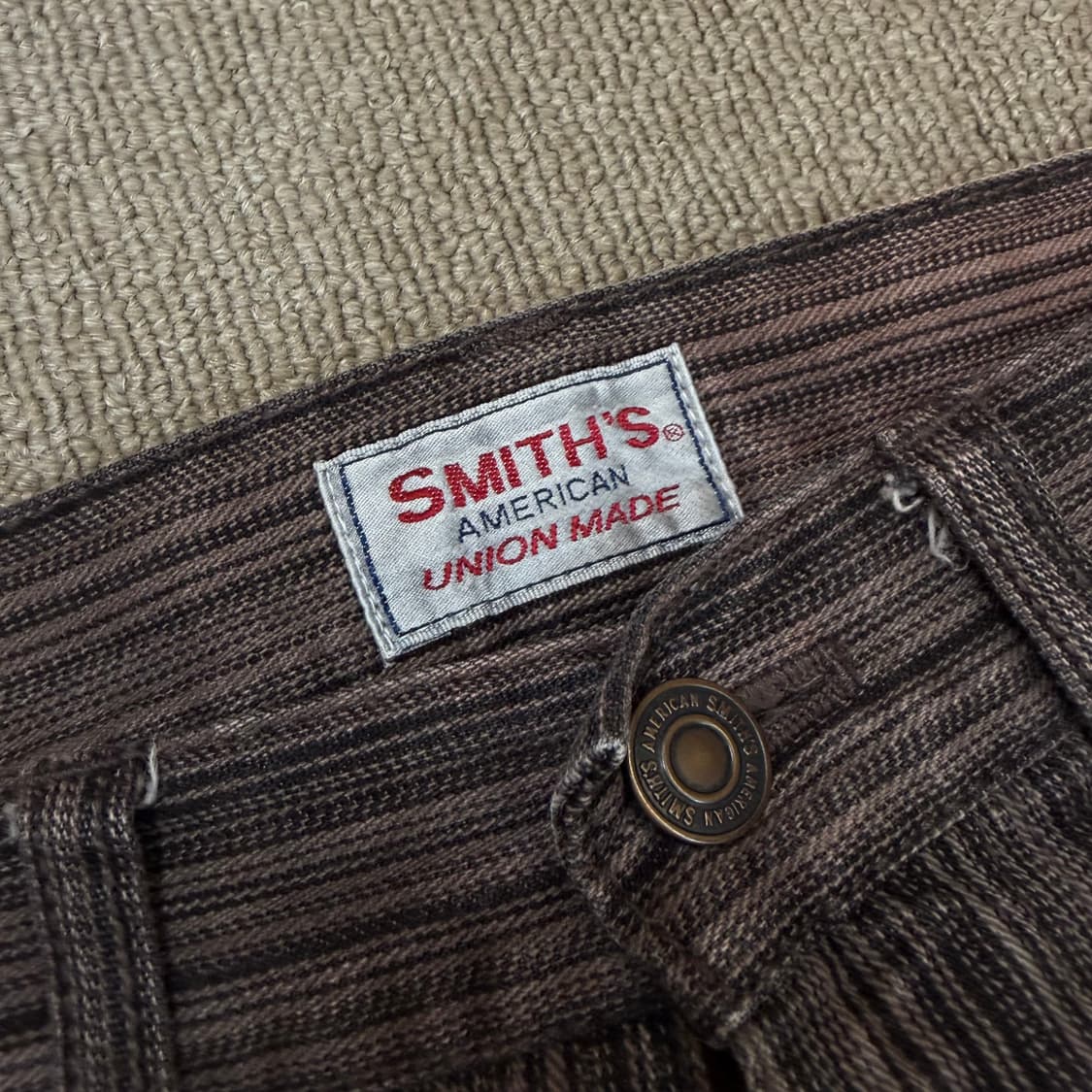 SMITHS AMERICAN 스미스 스트라이프 워싱 데님  상품이미지3