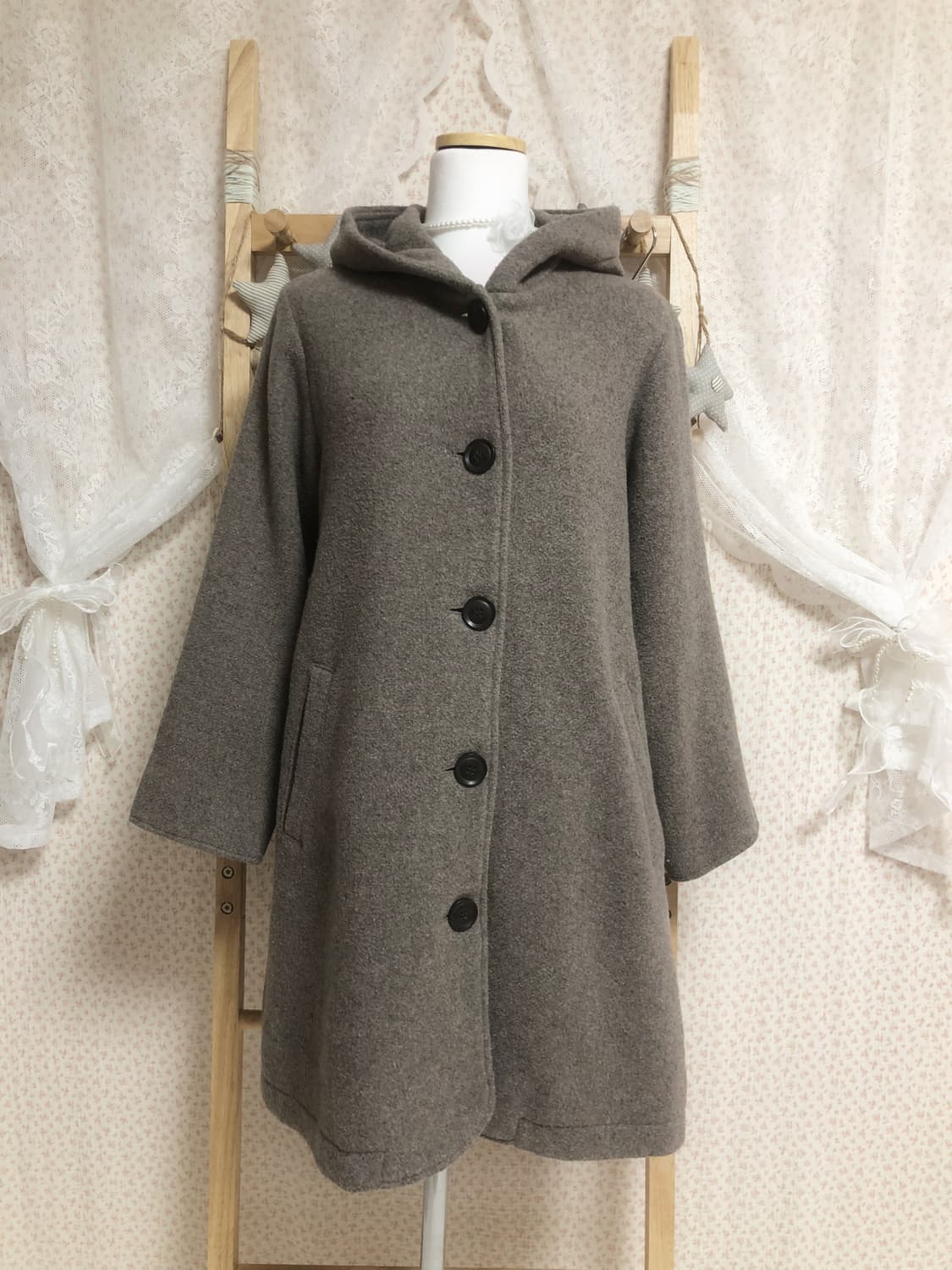 빈티지 사만사모스 후드 코트 상품이미지5