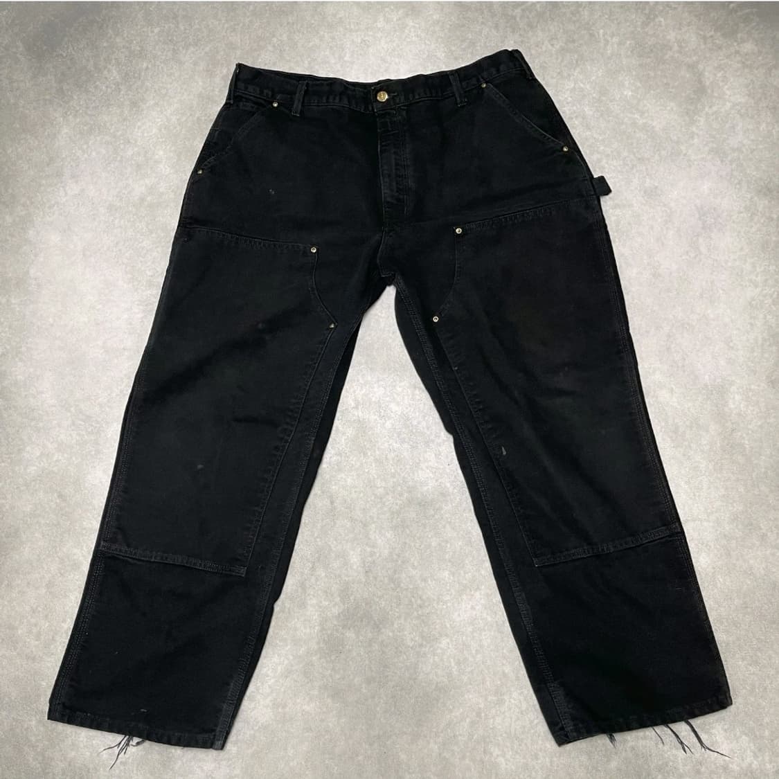 OG USA Vintage 칼하트 B01 BLK 더블니 팬츠 40X28 상품이미지1