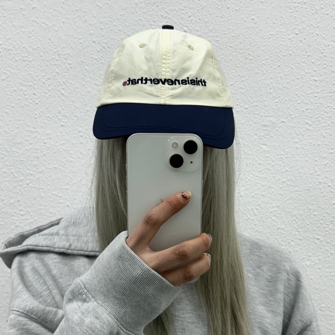 디스이즈네버댓 화이트배색 볼캡 상품이미지1