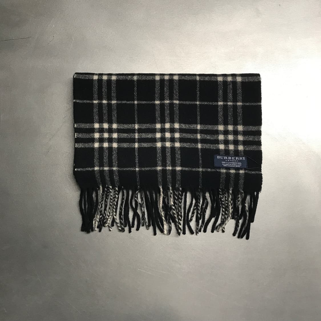 버버리 정품 램스울 머플러 블랙 상품이미지2