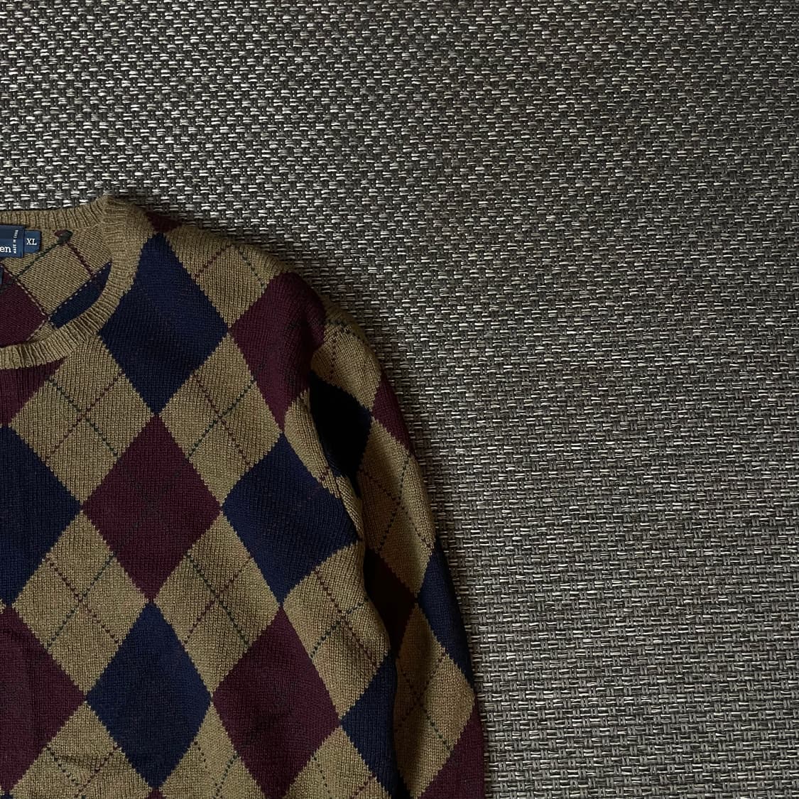 폴로랄프로렌 브라운 아가일 긴팔 니트 XL 상품이미지3