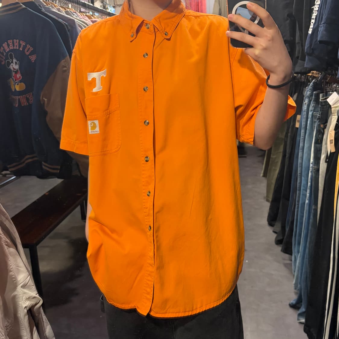 [IM] Carhartt 칼하트 반팔 셔츠 오렌지 상품이미지2