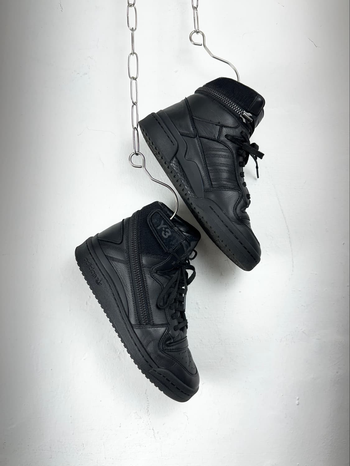 Y-3 Adidas Forum High Triple Black High  상품이미지3