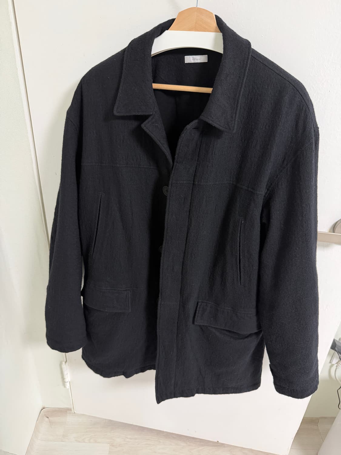 스틸네스 브러시드 울 카코트 블랙 상품이미지2