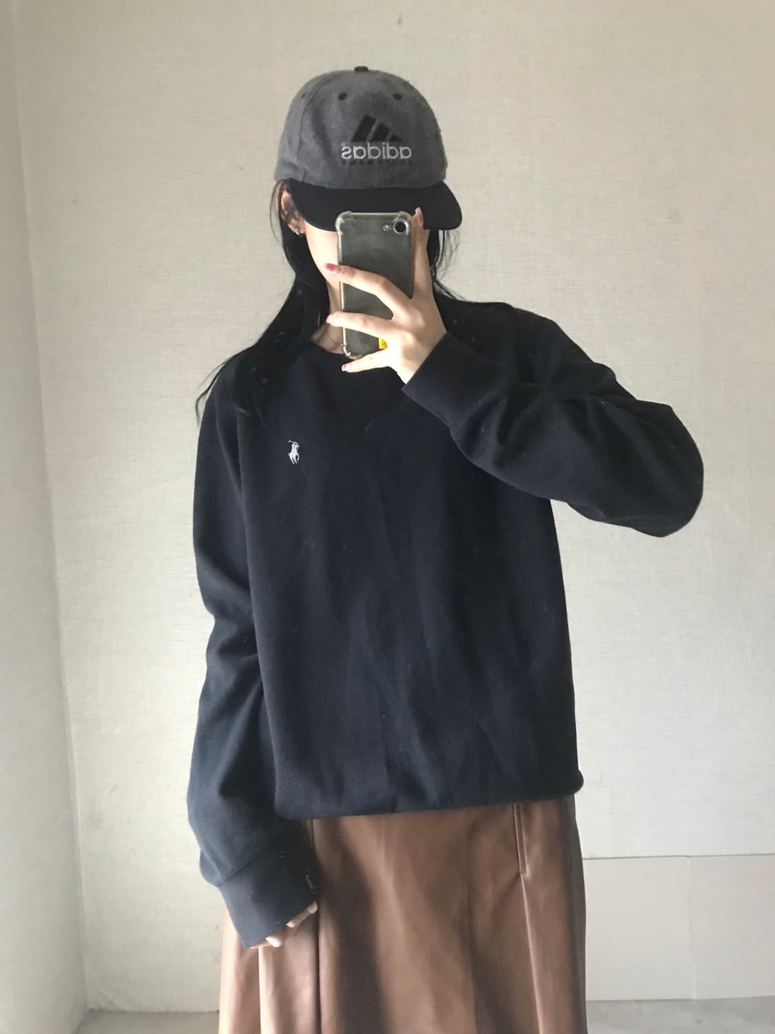 폴로 블랙 맨투맨 상품이미지1