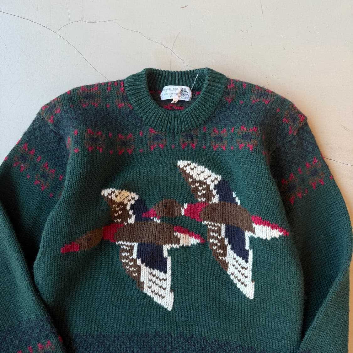 vtg 천둥오리 울 니트 스웨터 상품이미지4