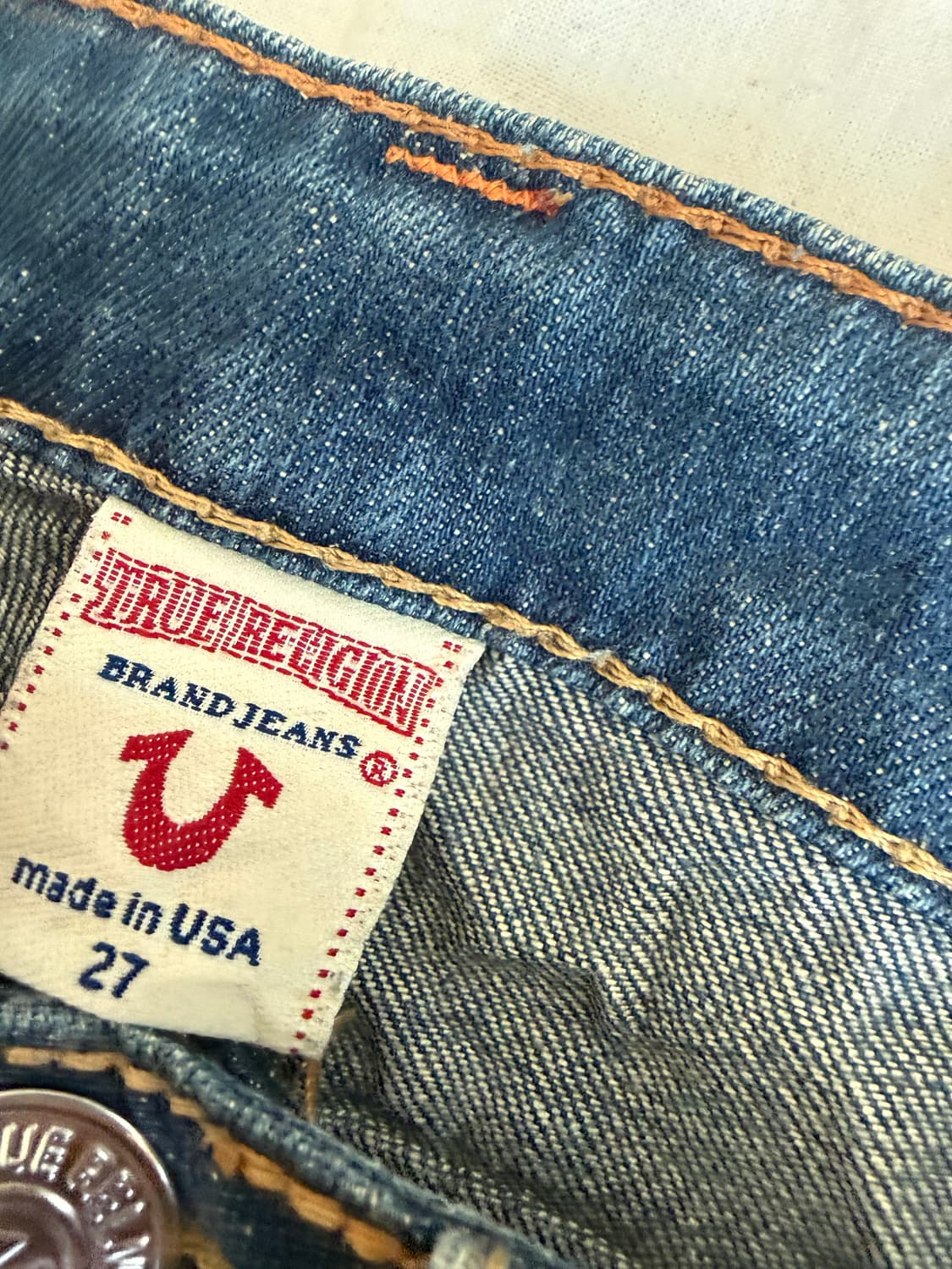 트루릴리전 로우라이즈 데님팬츠 상품이미지7