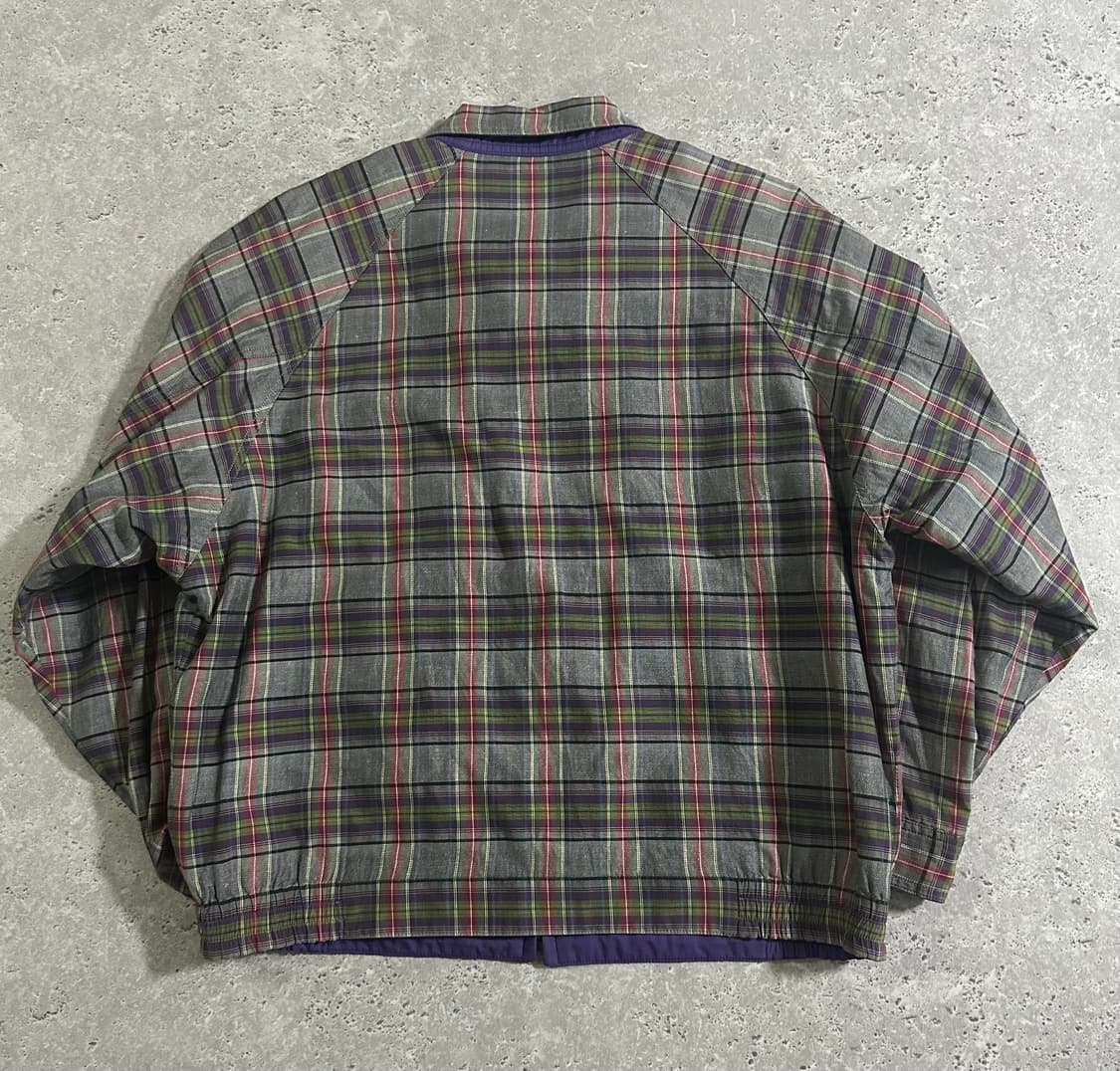 90s Bean Pole 올드스쿨 리버시블 체크 해링턴 자켓 상품이미지3