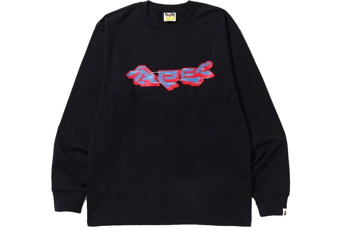 BAPE Ape Logo L/S Tee (S size) 상품이미지1