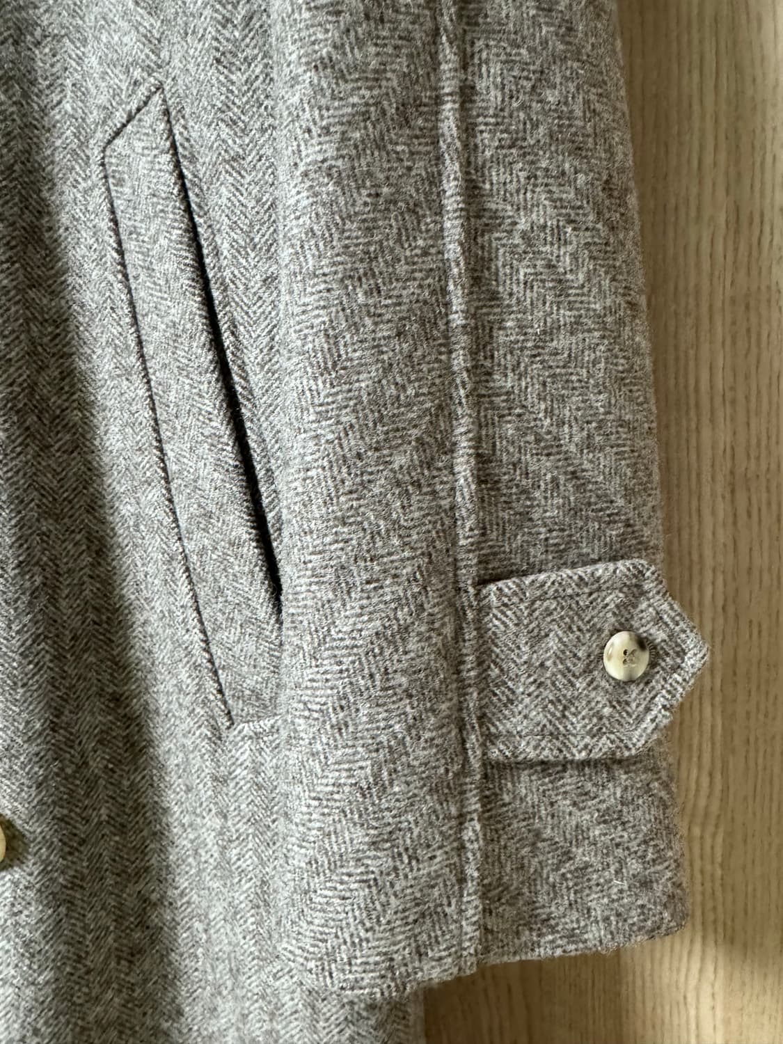 드본팩처 드본팩쳐  DE BONNE FACTURE 헤링본 코트 50 상품이미지5