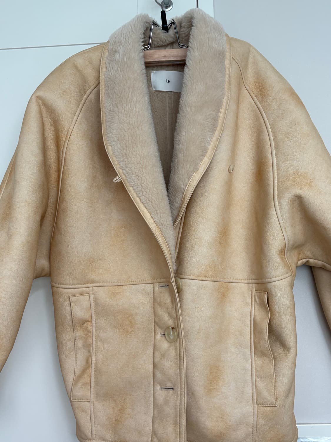 Le 무스탕 자켓 (Begie) 상품이미지2