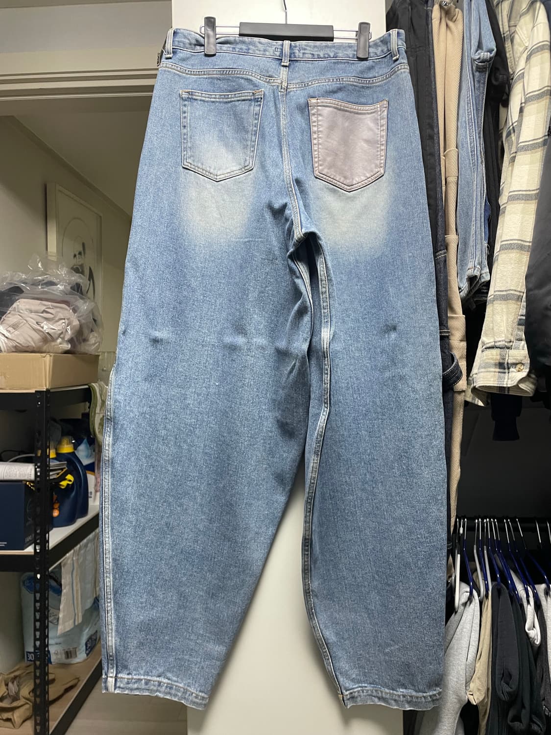 뉴치프시크 dp 앤티크 워시드 배기진 상품이미지2