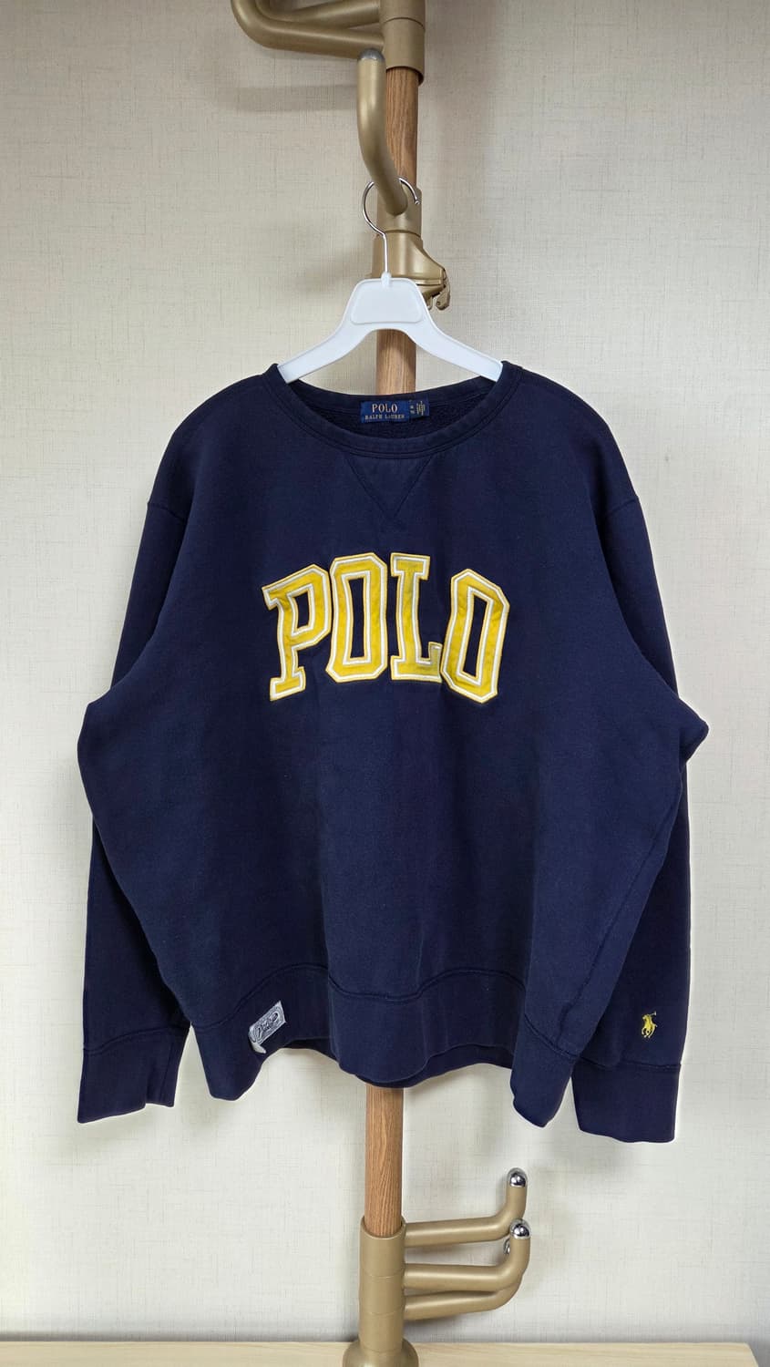 폴로 네이비 로고 맨투맨 상품이미지1