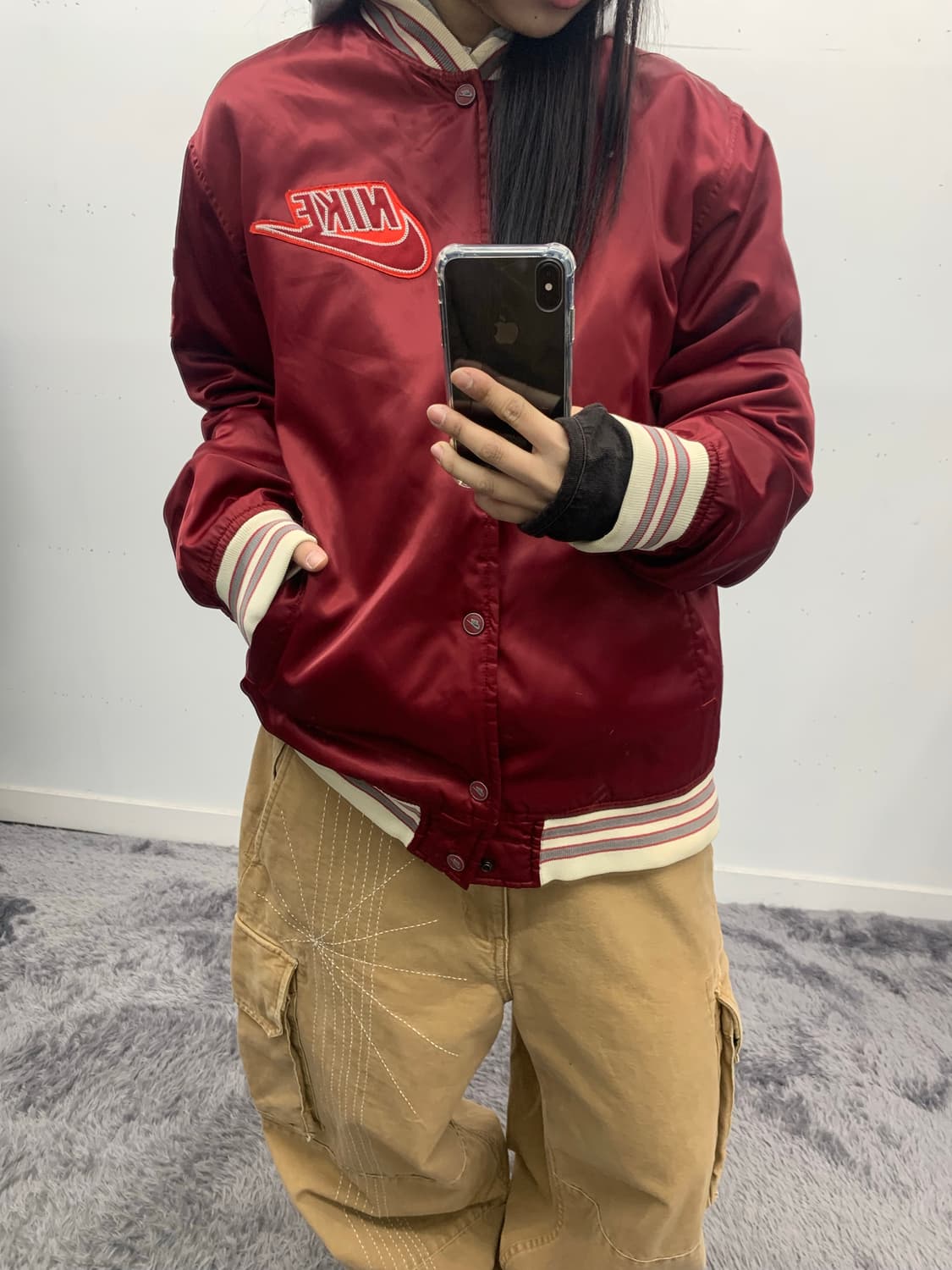 나이키 실버탭 00년대 스타디움 자켓 상품이미지3