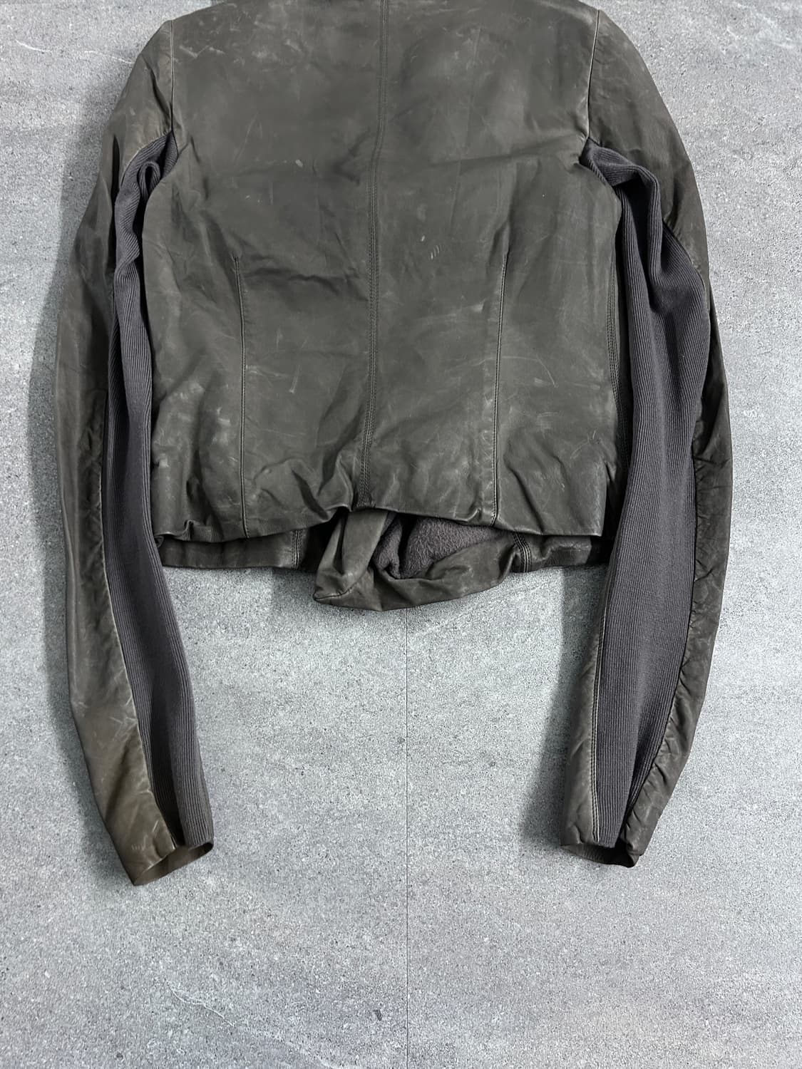 릭오웬스 다크 더스트 카프스킨 드레이프 하이넥 자켓 상품이미지7