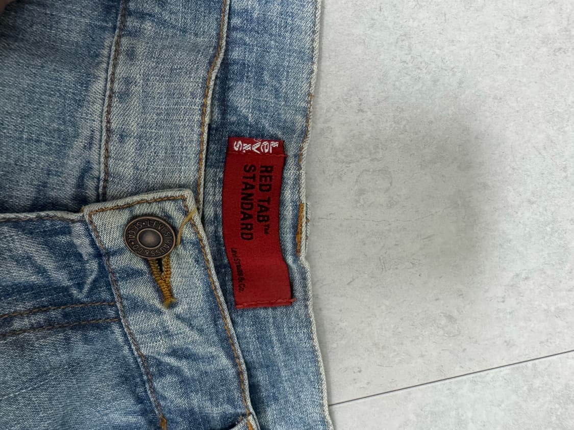 Levis 리바이스 레드탭 연청 워싱카고쇼츠 517 569 501 505 상품이미지4