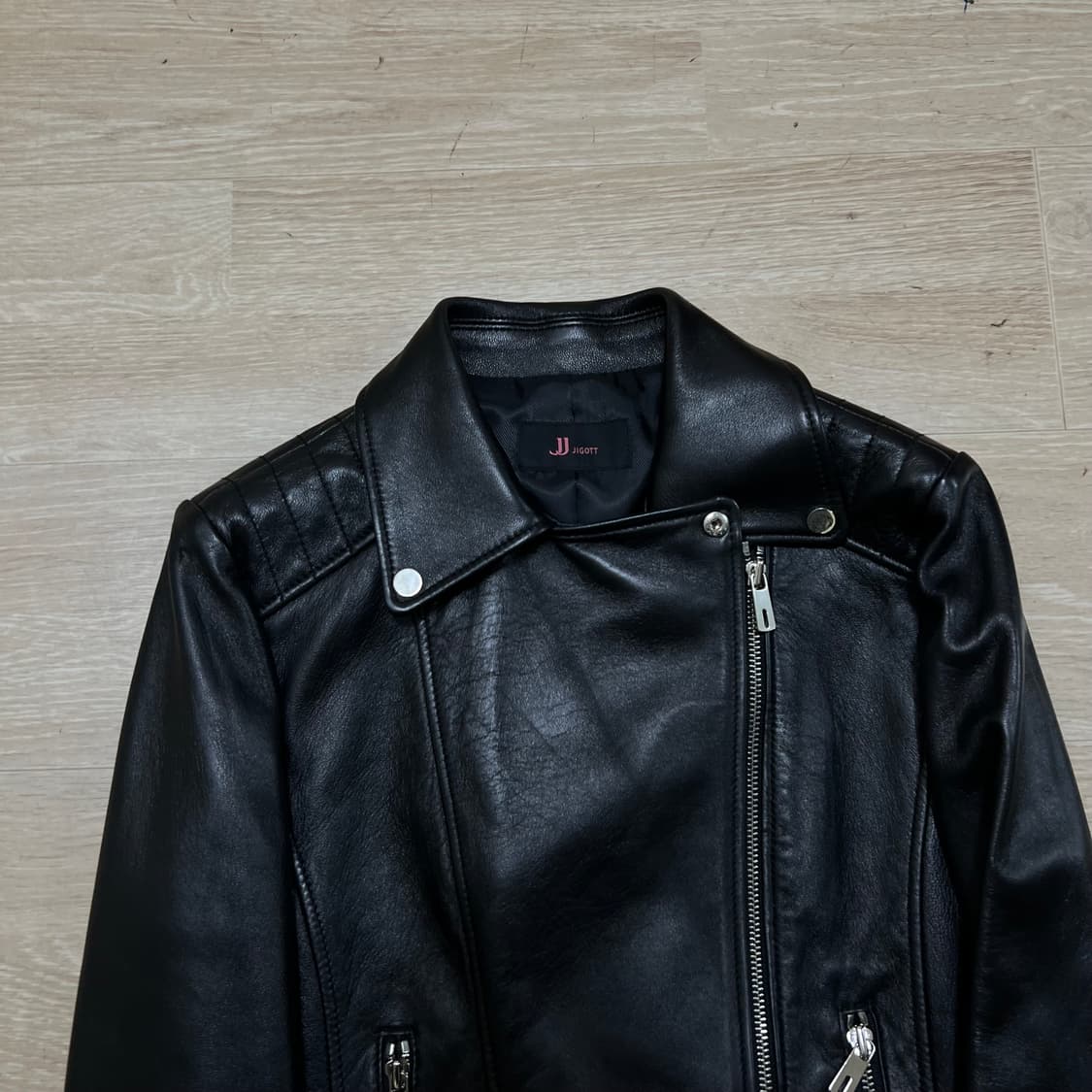 지고트 여성 라이더 소가죽 자켓 [블랙] 85-88-155 상품이미지2