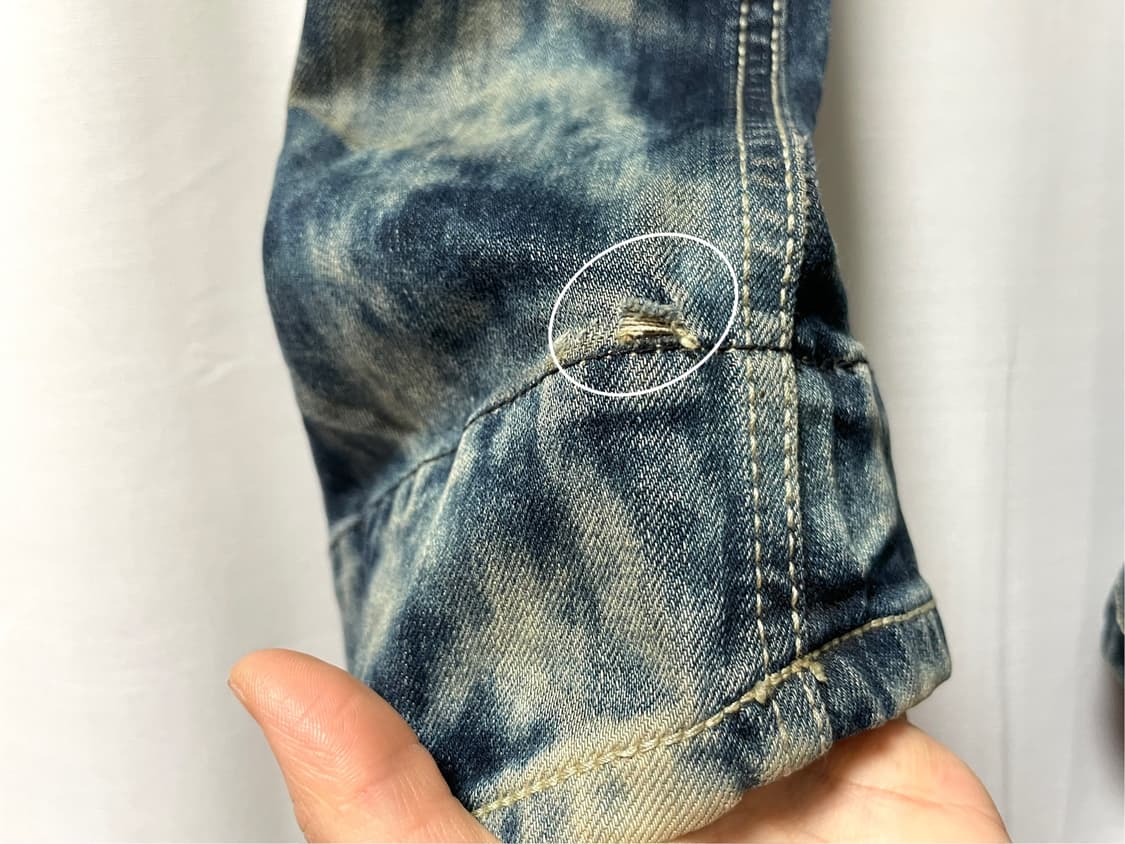 EVISU 에비수 독수리 자수 록 펑크 워싱 데님팬츠 34 상품이미지9