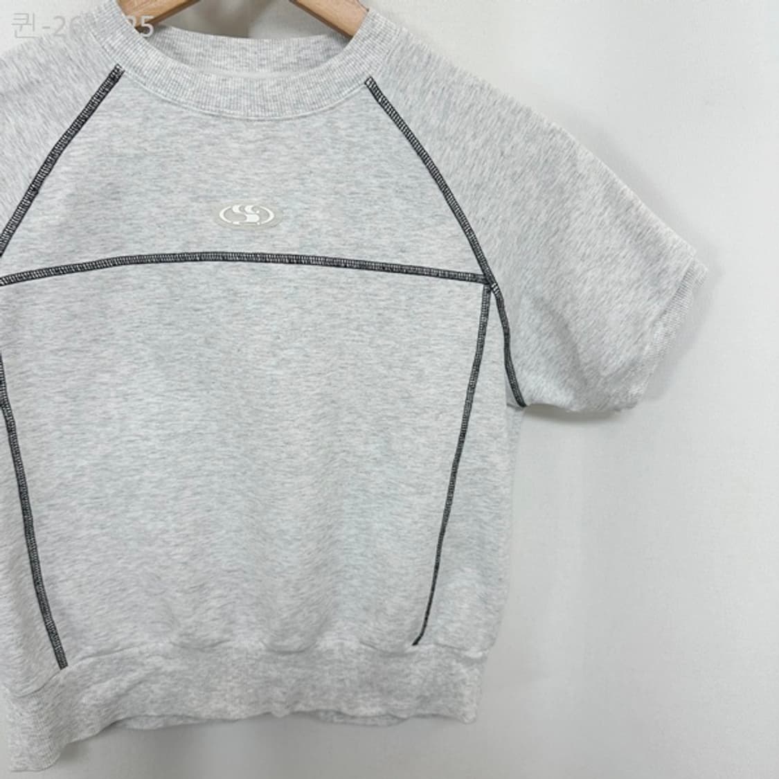 코드그라피 여자 스판 크롭 반팔티 S 상품이미지3