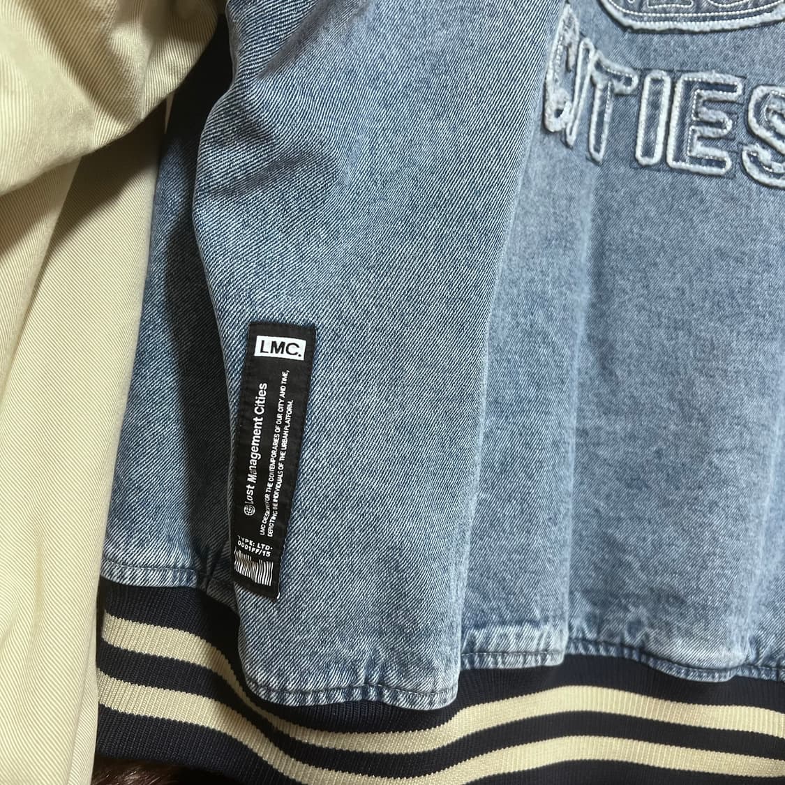 [M] LMC 엘엠씨 데님 바시티 자켓 상품이미지5