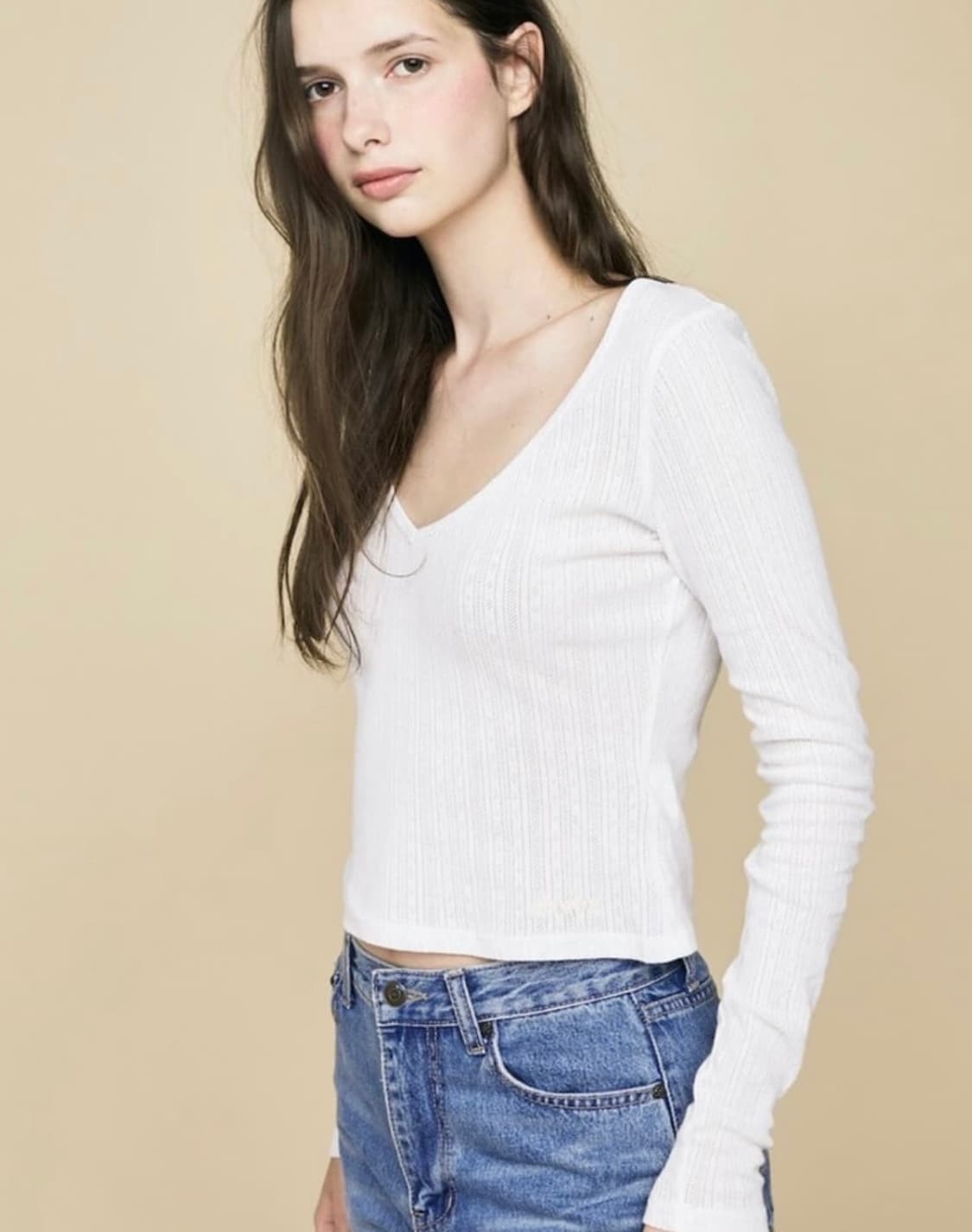 글로니 루비 슬리브 화이트 상품이미지1