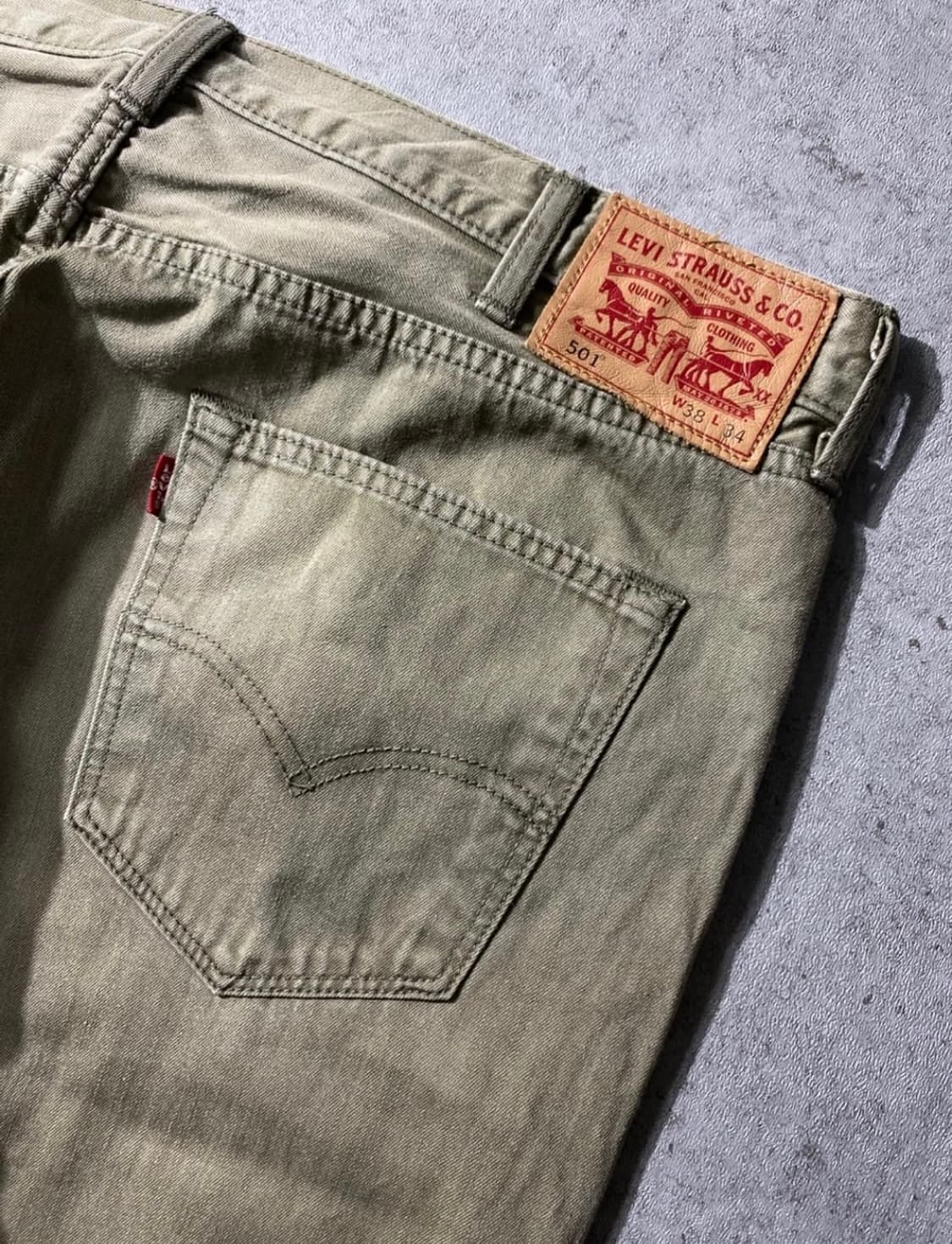 리바이스 501 레귤러핏 데님 38 상품이미지3