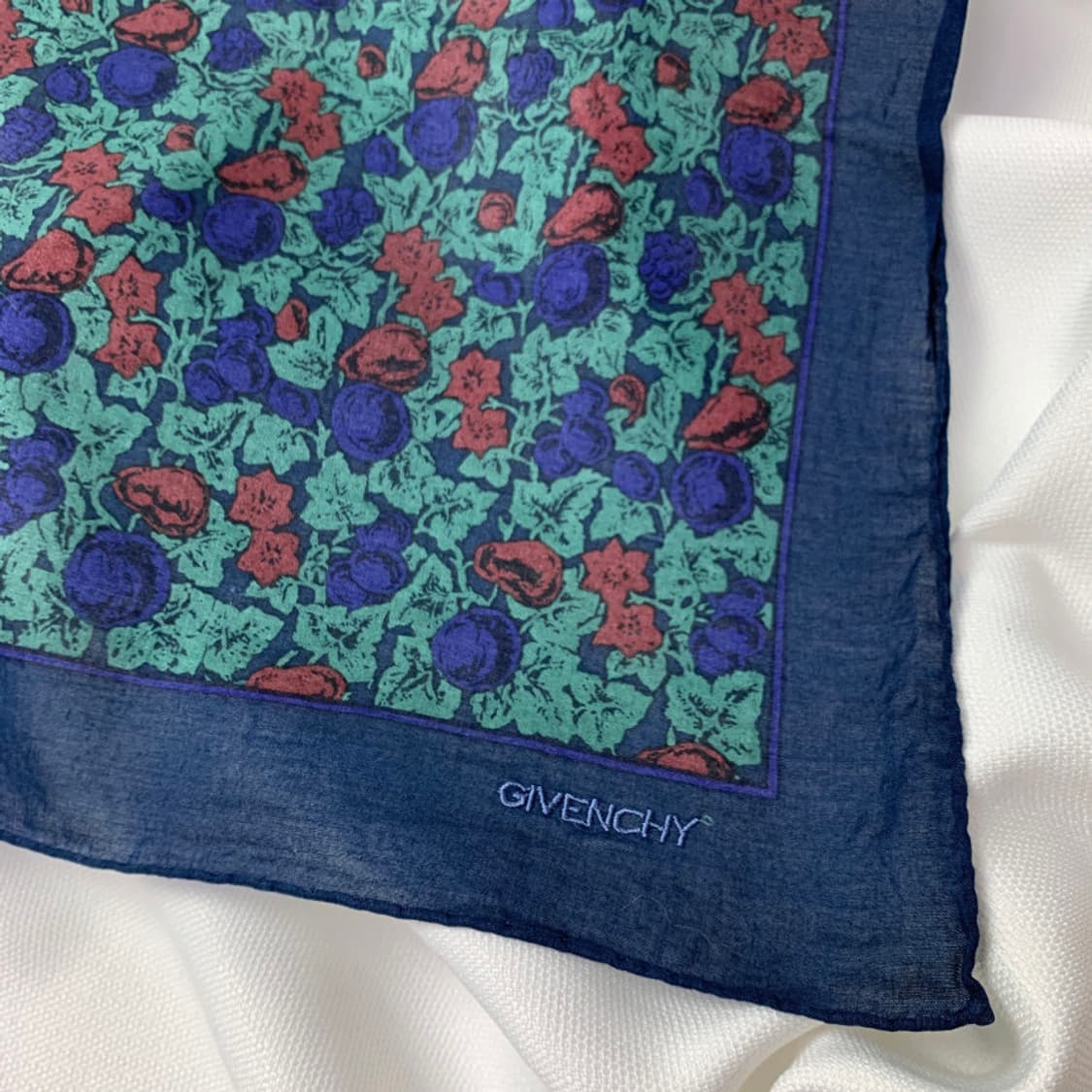 [정품] 지방시 플라워 패턴 스카프 손수건 반다나 상품이미지2