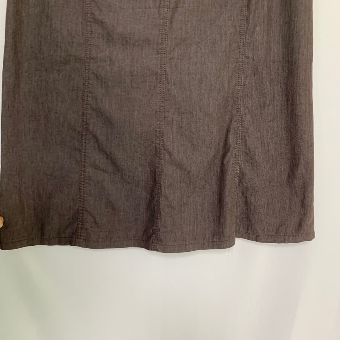 아쿠아스큐텀 빈티지 린넨 혼용 미디 스커트 다크 브라운 26-27인치 상품이미지4