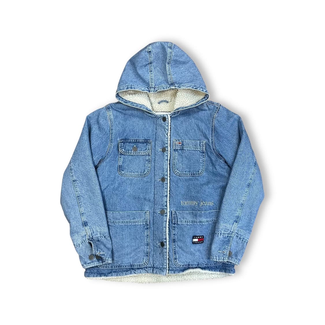 타미진스 양털 후드 데님 자켓 상품이미지1