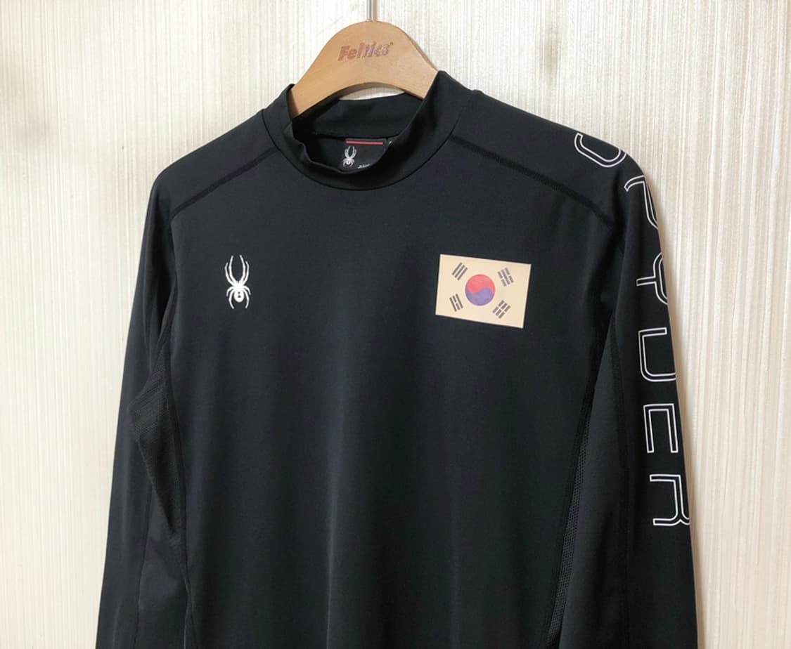 스파이더국대 팀코리아 레슬링국가대표 선수실착 트레이닝탑/컴플레션 XL 상품이미지7