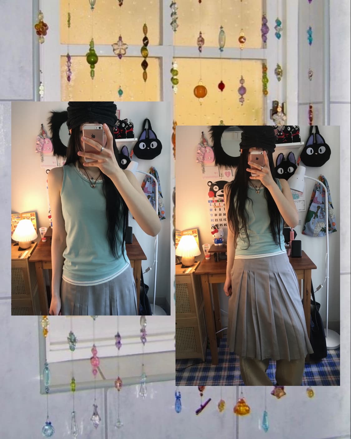 vintage twisted strap sleeveless mint 상품이미지1