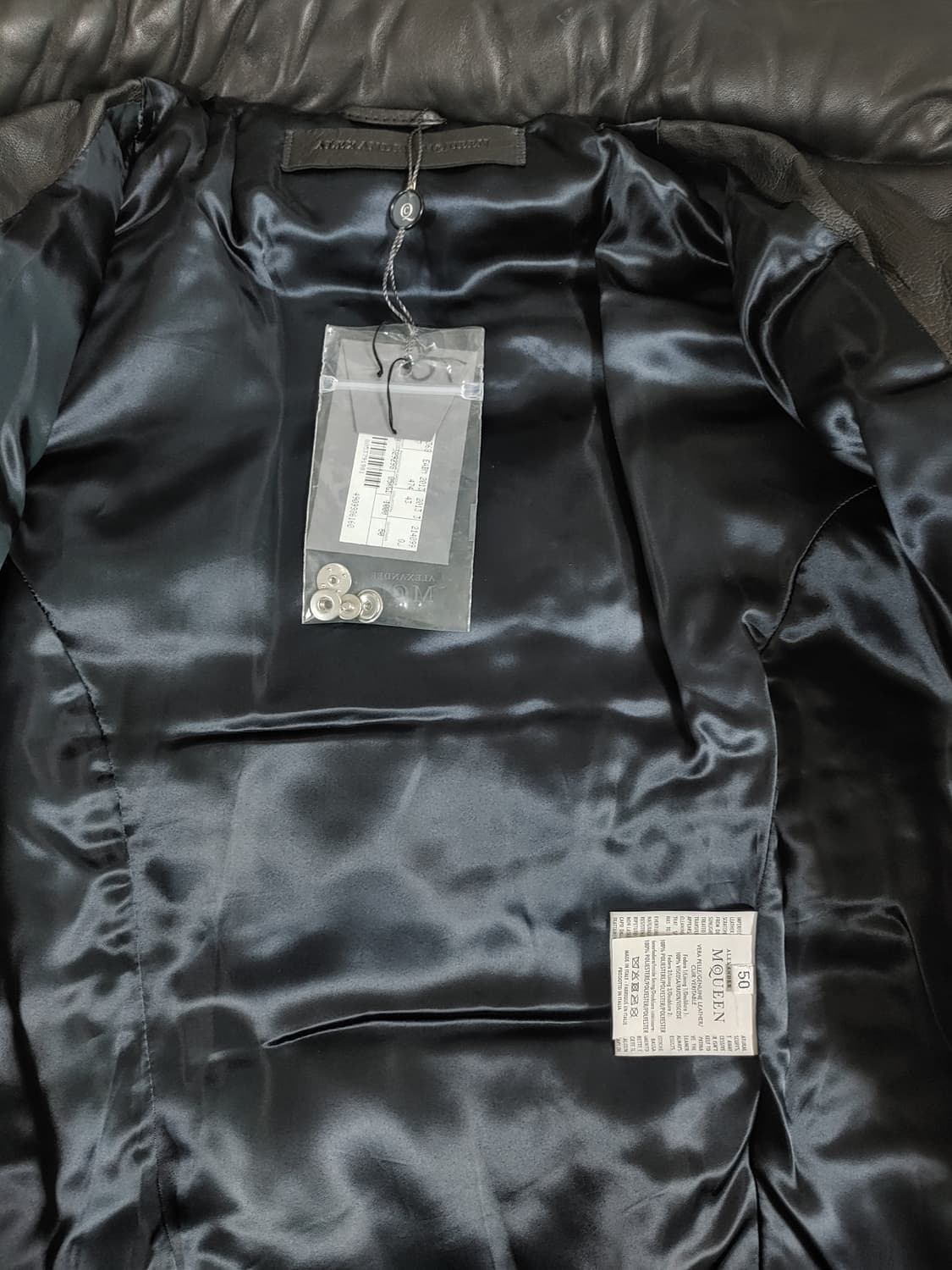 알렉산더맥퀸 15aw 레더다운자켓 상품이미지5