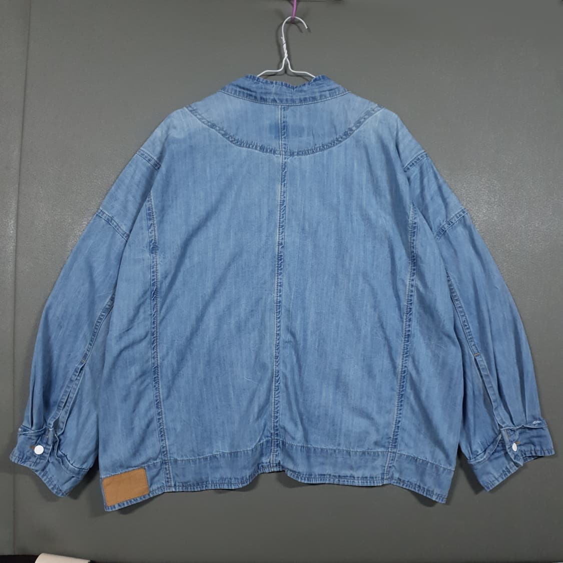 여성 XL) 한섬 시스템 신형 21ss 포켓 오버핏 데님 자켓 청자켓 상품이미지10