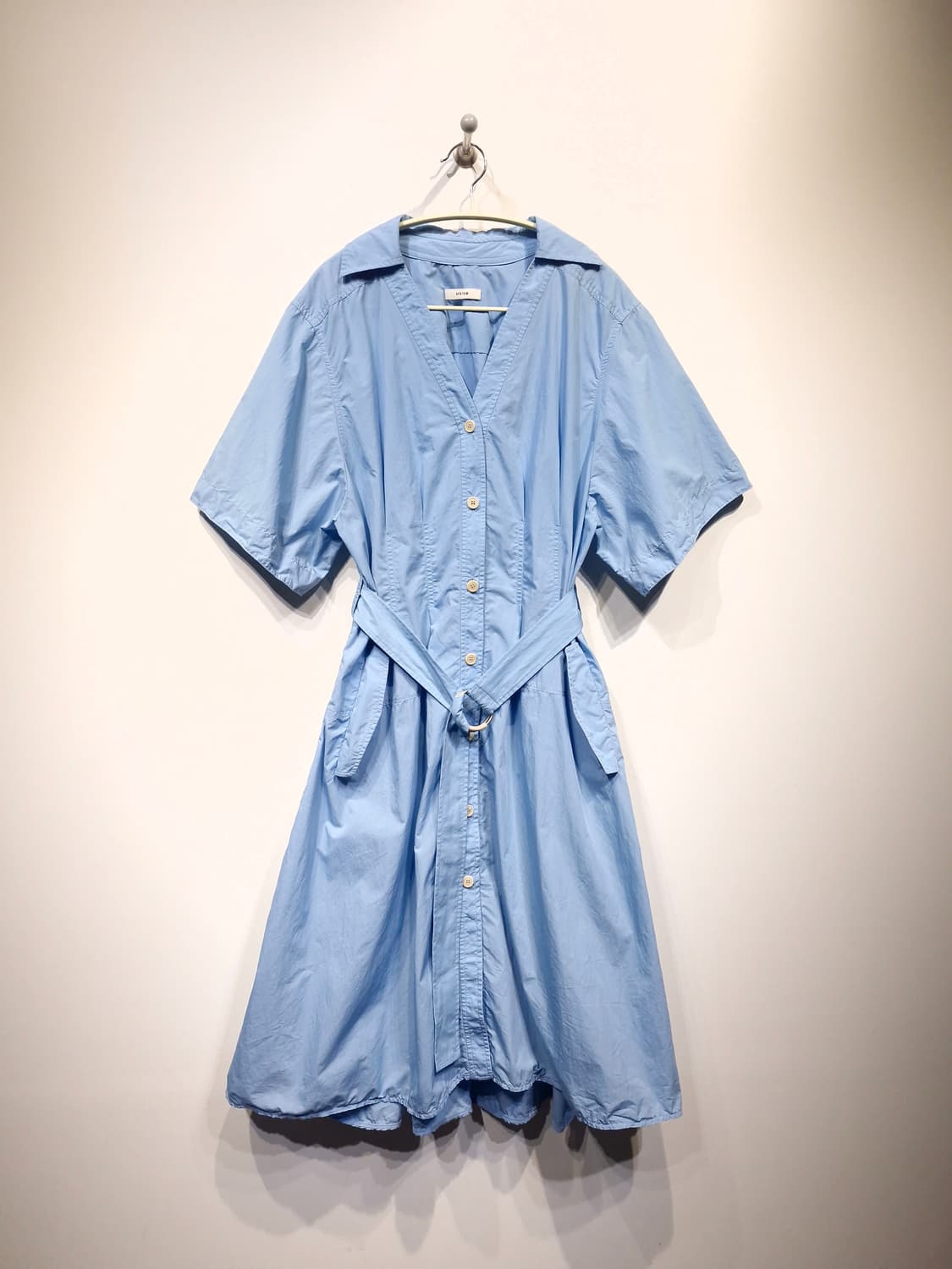 한섬 시스템(SYSTEM)오픈카라넥 벨티드 원피스 상품이미지1