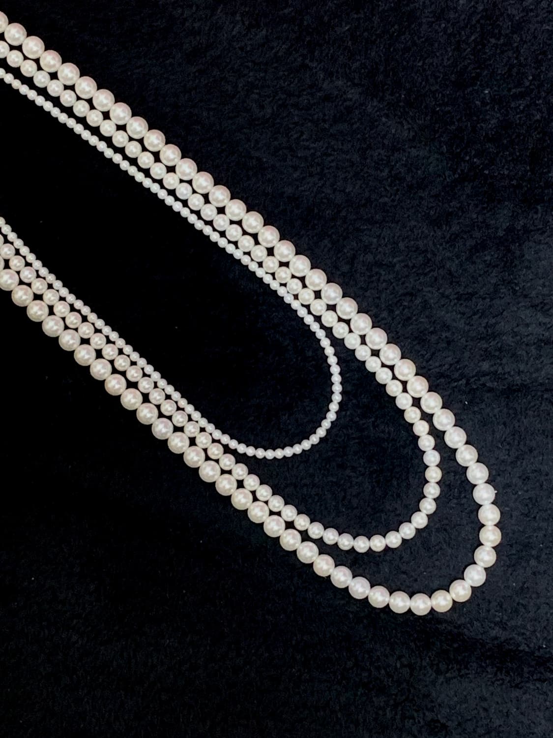 주문제작) 3피스 레이어드 진주 목걸이 상품이미지1