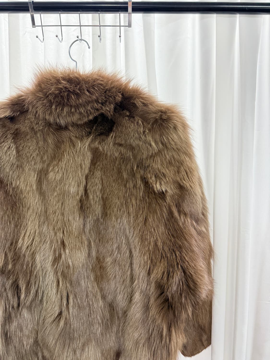 Fox fur jacket (brown) 상품이미지5