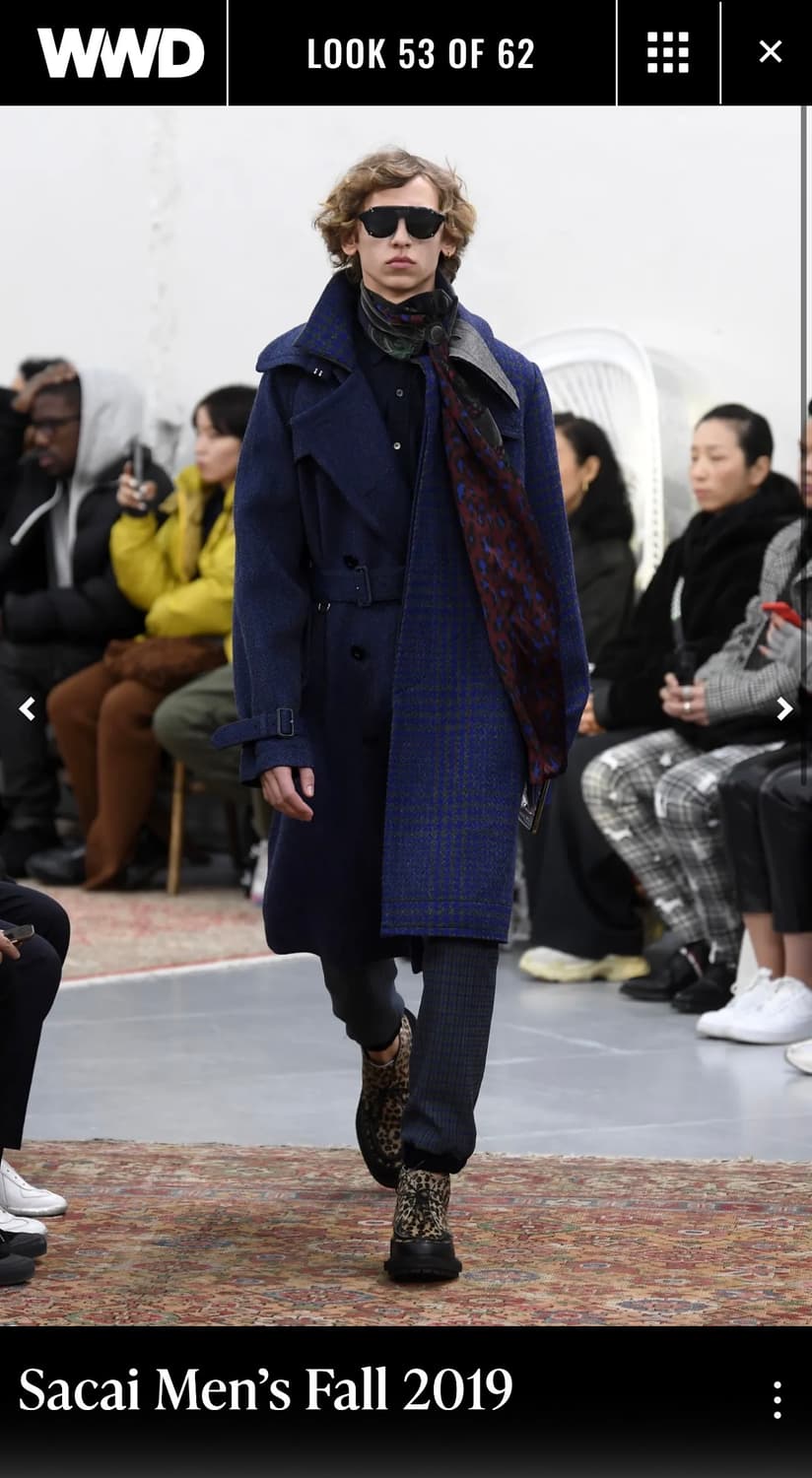 사카이 19FW 런웨이 코트 상품이미지7