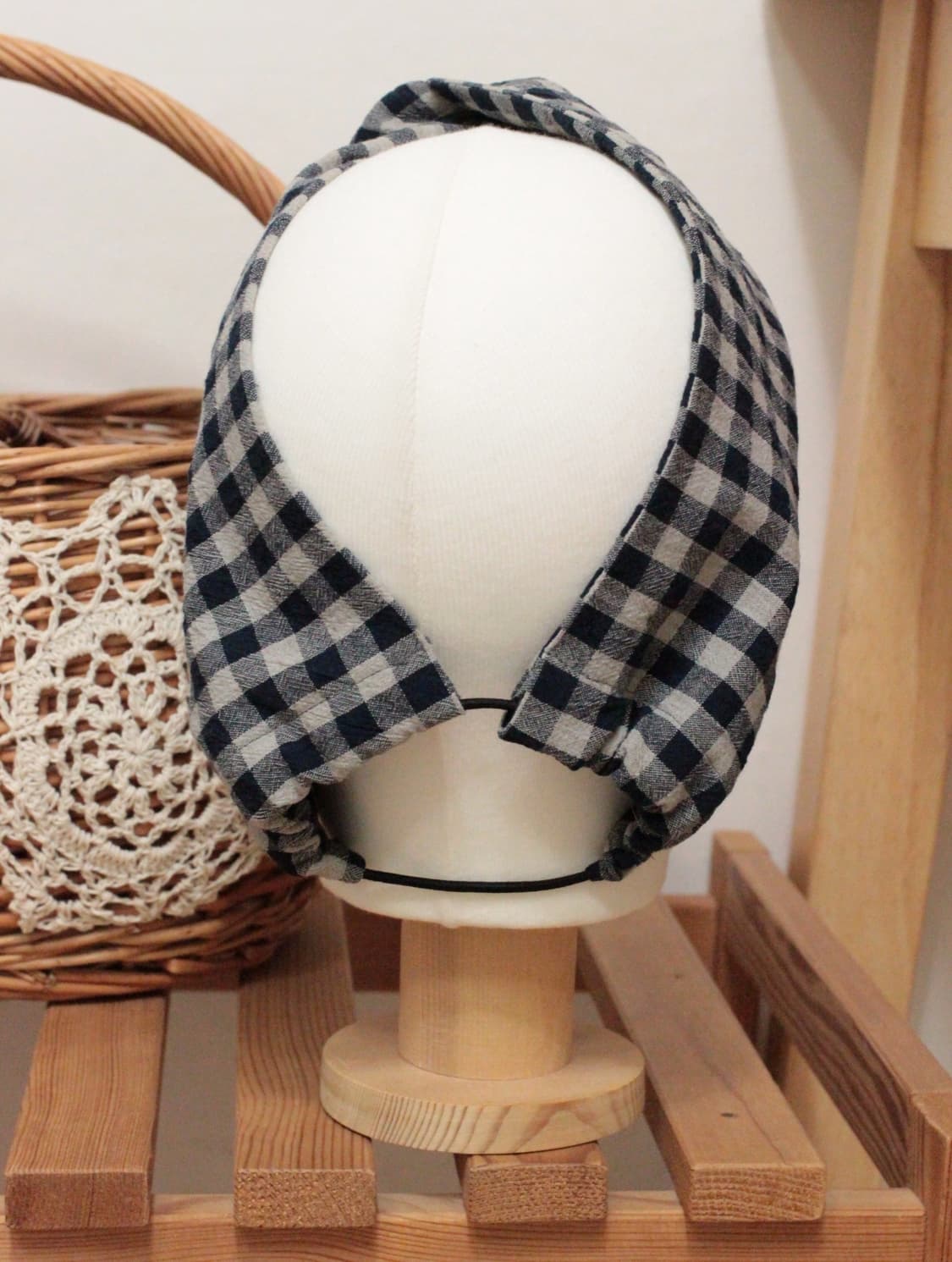 핸드메이드 코튼린넨 와이드 헤어밴드 상품이미지3