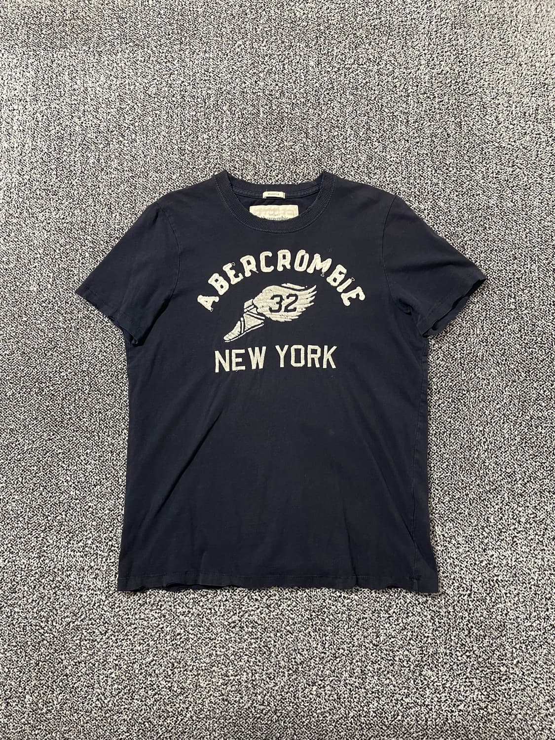 빈티지9. 아베크롬비 그런지 데미지 반팔티셔츠 반소매 네이비 상품이미지1
