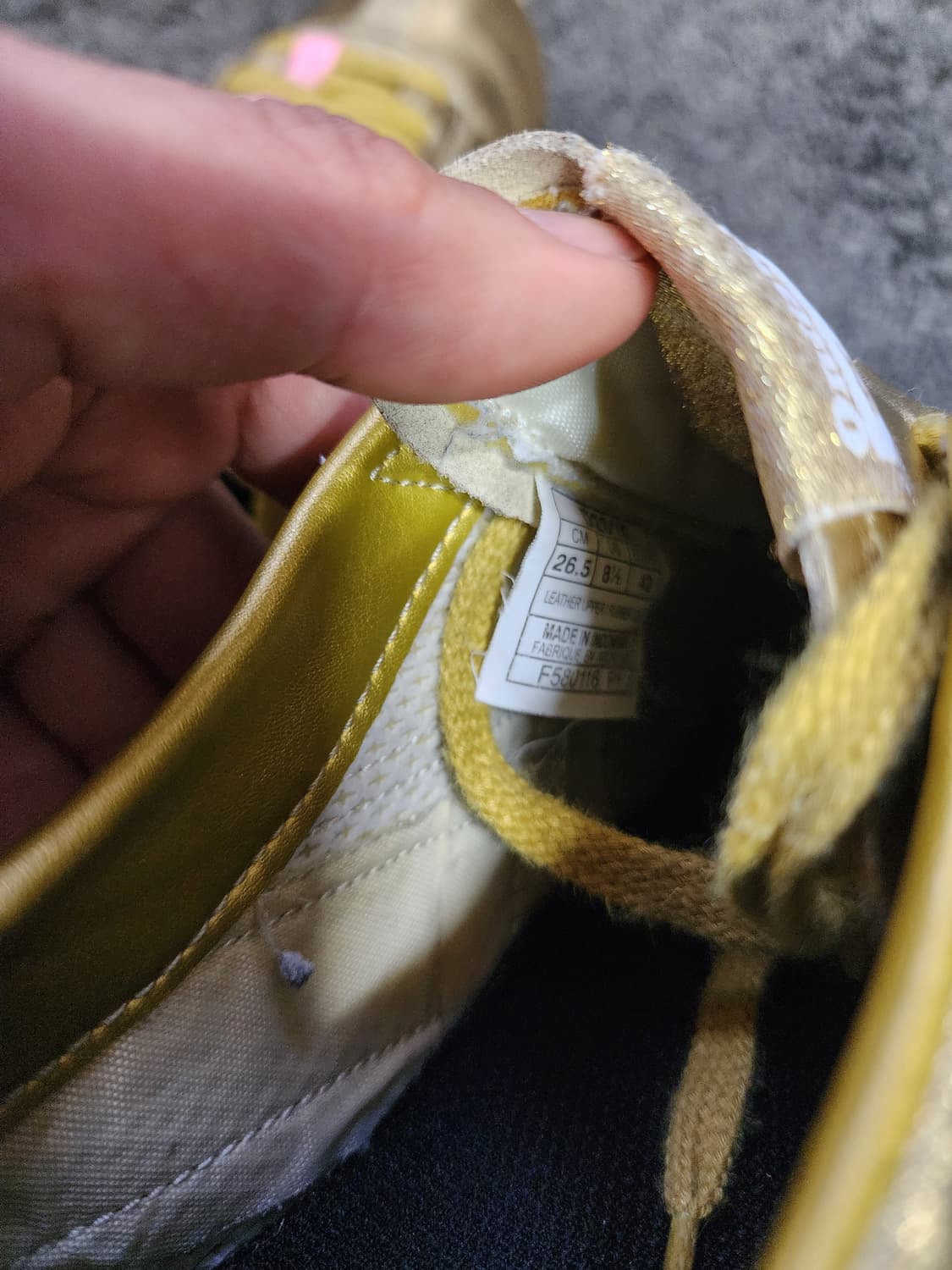 오니츠카타이거 골드 런스파크 265사이즈  상품이미지2