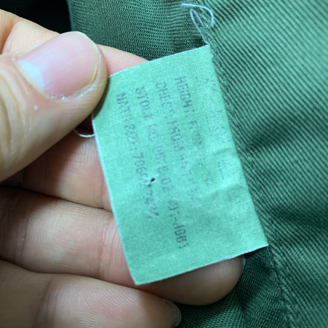 2XL)90s buffalo apparel 숏 내수용 OG BDU 자켓 상품이미지3