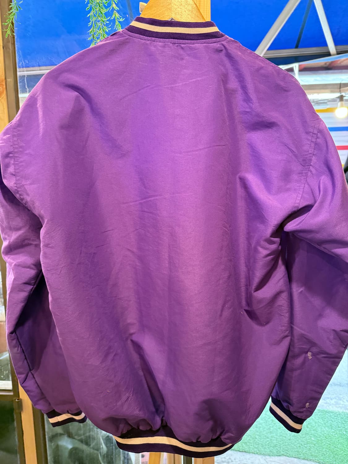 폴로 랄프로렌 네이비포니 퍼플 올드스쿨 웜업 상품이미지3