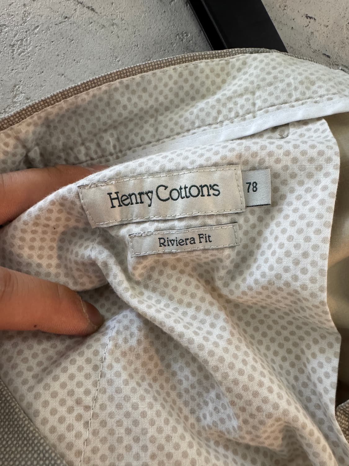 헨리코튼 베이지 면바지 78 사이즈 상품이미지4