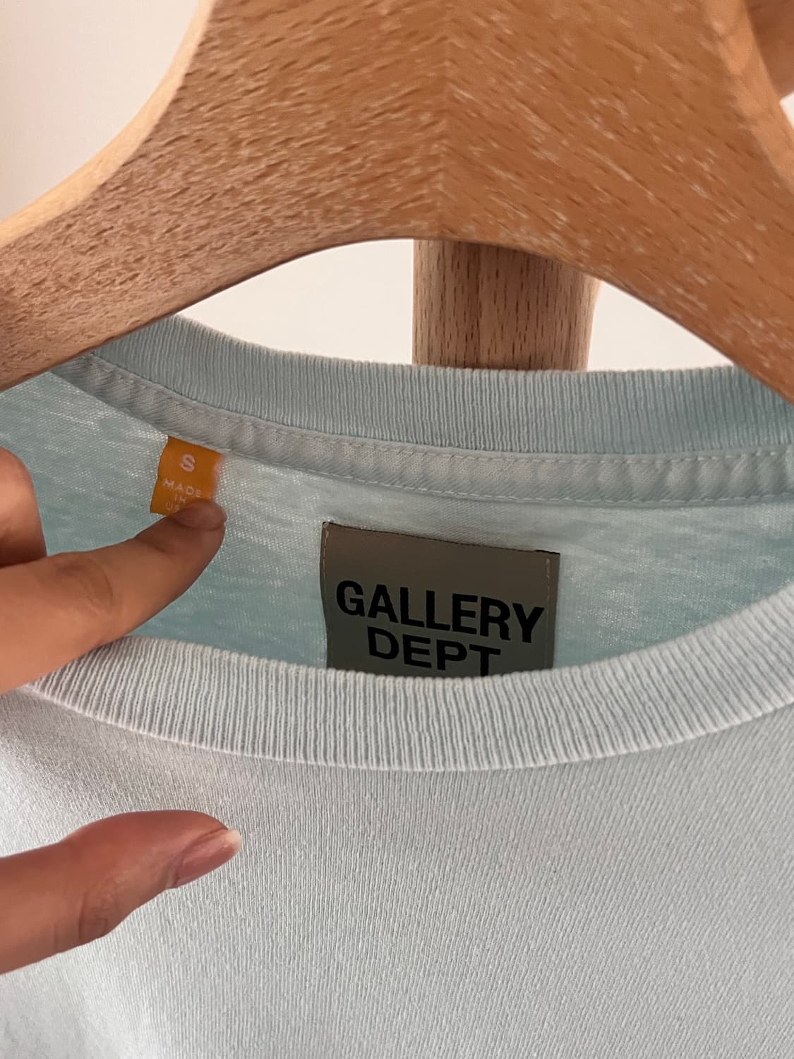 갤러리뎁 반팔티셔츠 하늘색 상품이미지4