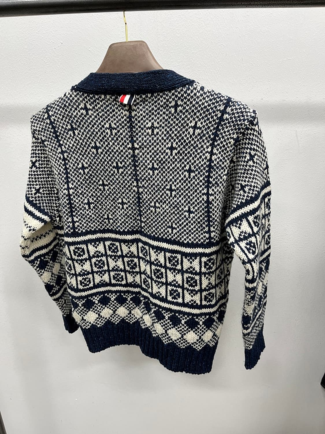 여) 톰브라운 페어아일 울 가디건  상품이미지9