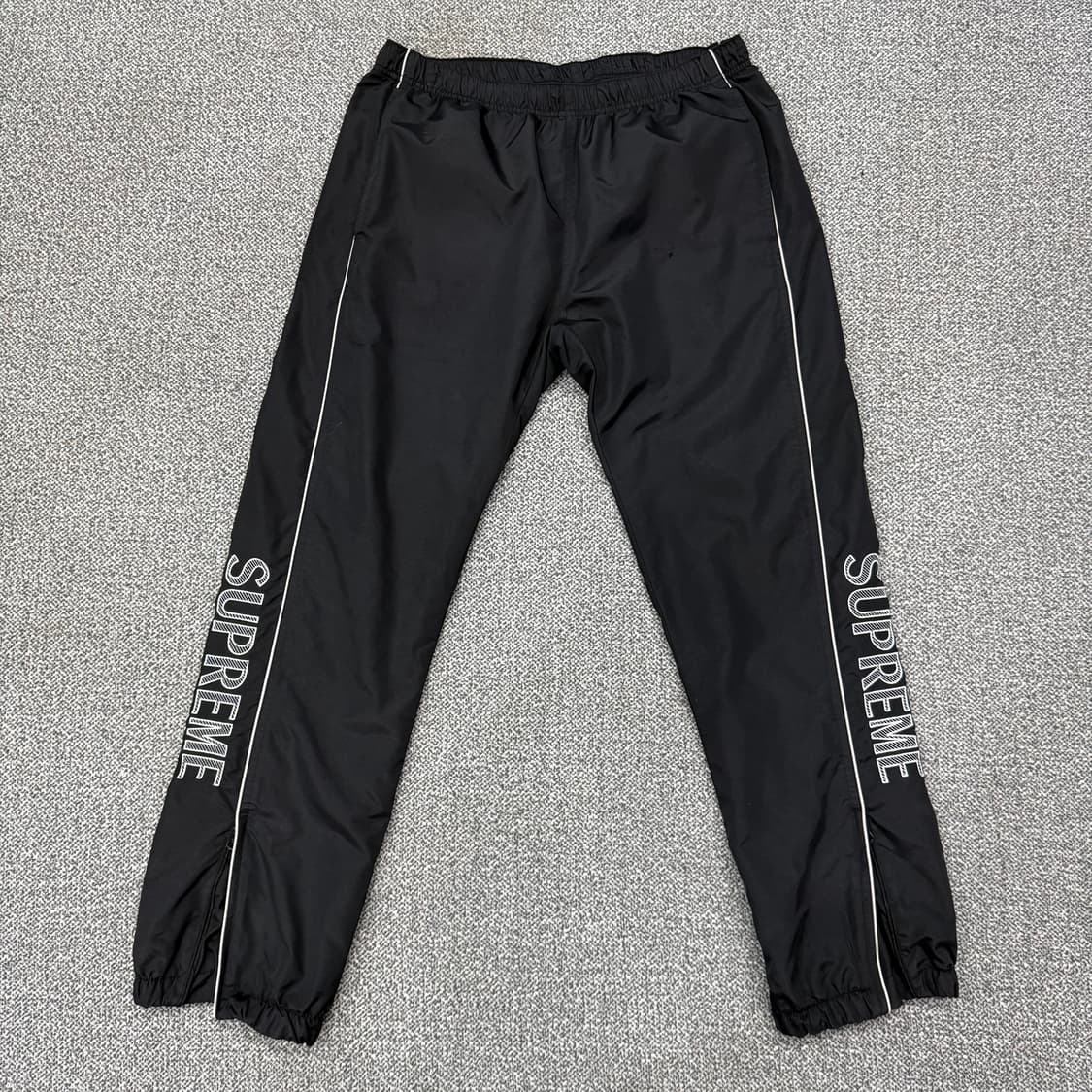 S 슈프림 Supreme 스트라이프 로고 우븐 나일론 팬츠 바지 상품이미지1