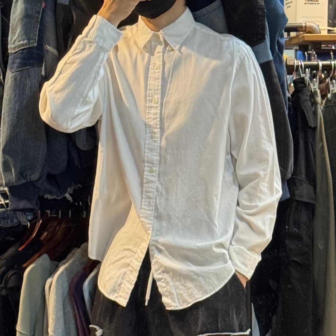 [No.9]Polo 폴로 화이트 긴팔셔츠 상품이미지2